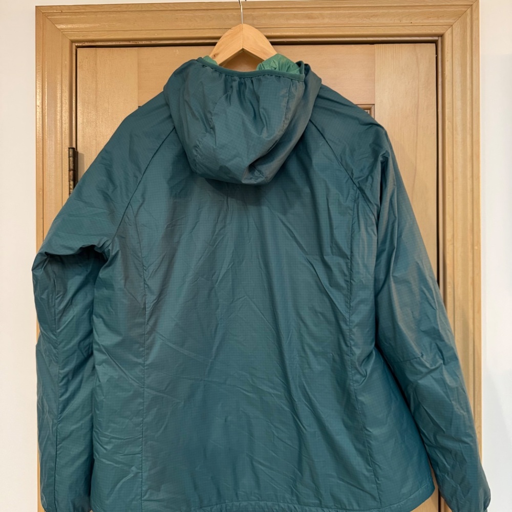 Eddie Bauer Green Quilted Hooded Puffer Jacket - Picture 4 of 4